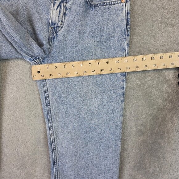 Levis Low Pro Straight Jeans Womens 27 Blue Mid Rise Light Wash Denim Pants - Picture 14 of 16